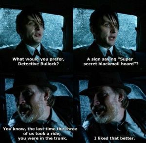 Oh, the backchat...Marvel Girl is currently obsessed by penguins, but I'm glad she hasn't come up against THE Penguin yet...